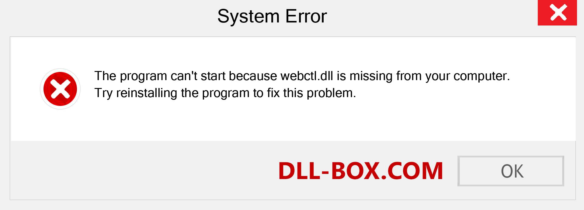  webctl.dll file is missing?. Download for Windows 7, 8, 10 - Fix  webctl dll Missing Error on Windows, photos, images